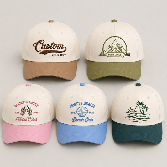 Custom Embroidered Cap Personalized Two-Tone Hat - Muveszi Pakistan (image 2)