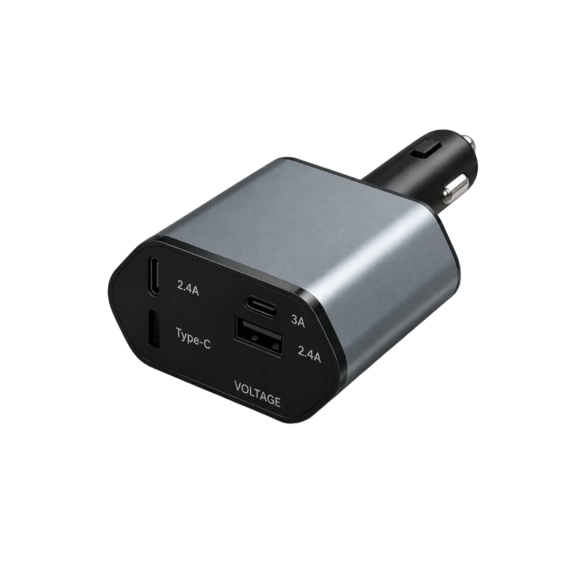 120W 4-in-1 Fast Car Charger Retractable Cables - Muveszi Pakistan (image 1)