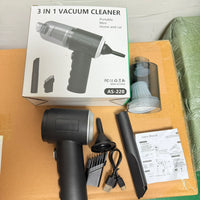 3-in-1 portable wireless vacuum cleaner and dust blower AS-228 device overview