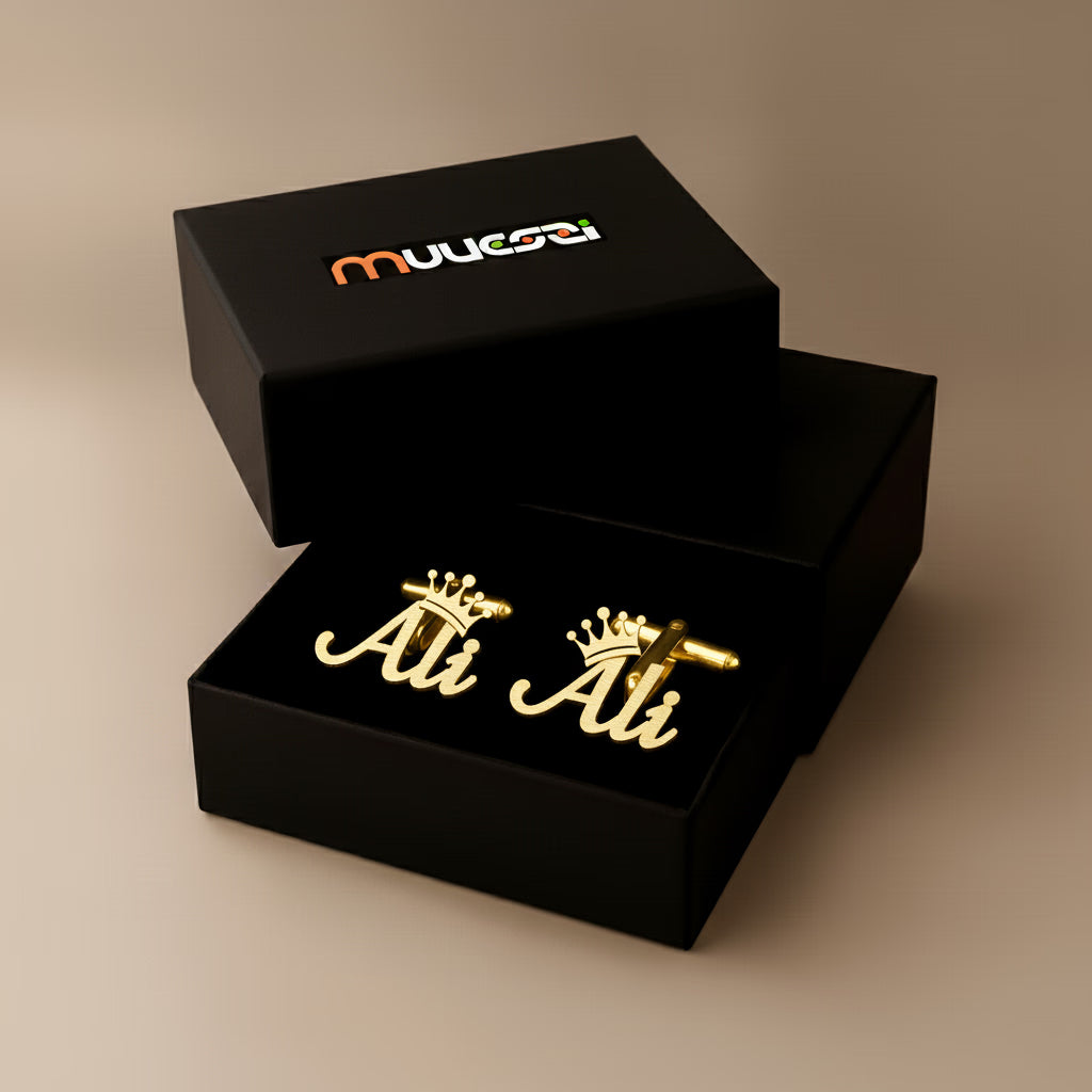 Engraved cufflinks gift set Pakistan