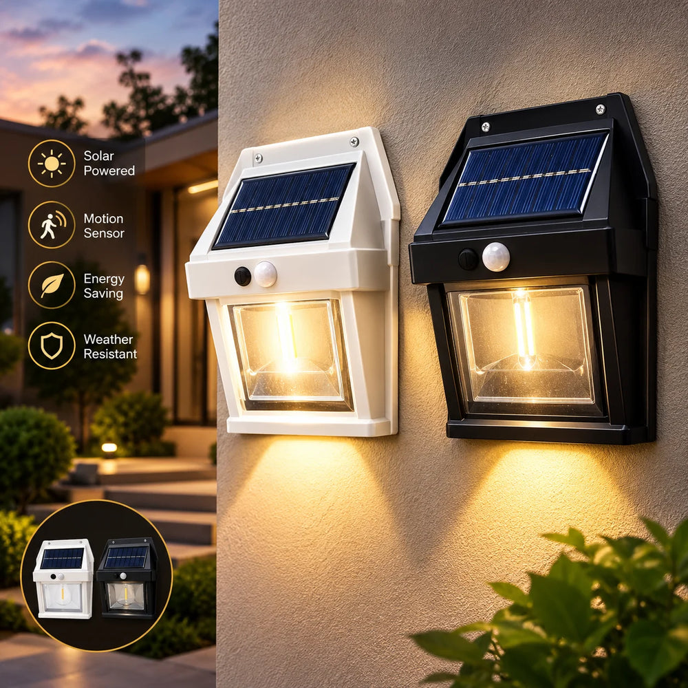 Solar Motion Sensor Wall Lamp (BK-888)
