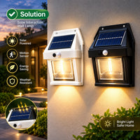 Solar Motion Sensor Wall Lamp (BK-888)