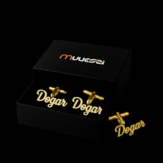 Custom name engraved cufflinks Pakistan