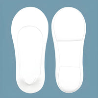 Back view showcasing the anti-slip elastic frame fitting framework that keeps the insole secure inside the shoe.