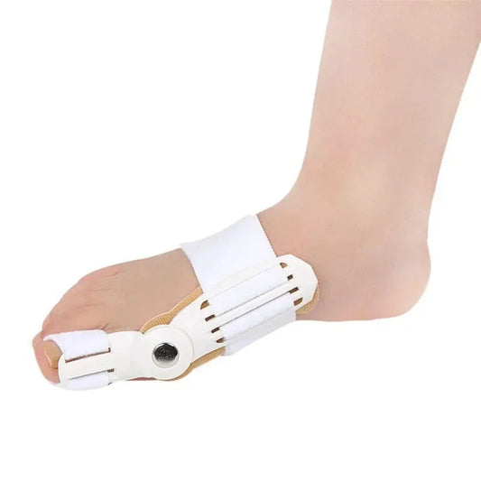 Bunion aid hinged splint orthopedic big toe straightener corrector package overview