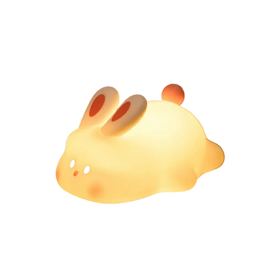 Big face rabbit silicone night light rechargeable bunny LED lamp Pakistan