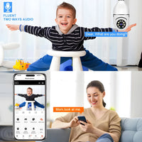 Dual source smart security camera triggering high power white LED floodlights for clear color night vision.