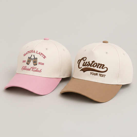 Custom Embroidered Cap Personalized Two-Tone Hat - Muveszi Pakistan (image 1)