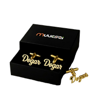 Custom name engraved cufflinks personalized initials gift pair product overview