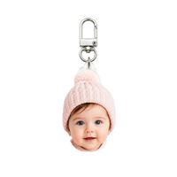 Custom photo keychain personalized acrylic die-cut custom shape keyring product overview
