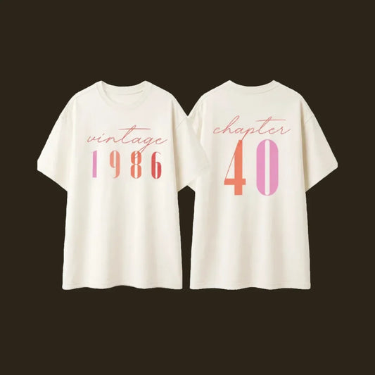Customizable Creative Birthday T-Shirt Vintage Year Age - Muveszi Pakistan (image 1)