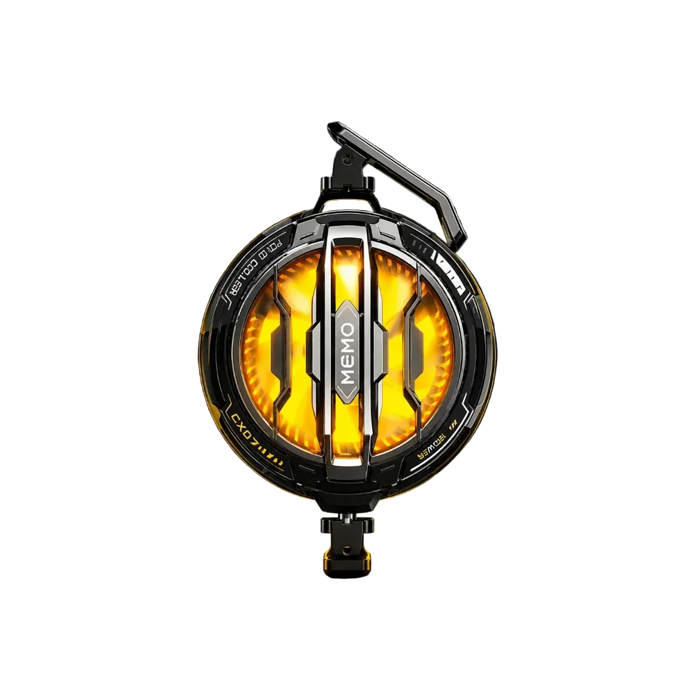 CX07 magnetic mobile cooling fan with RGB display for gaming phones