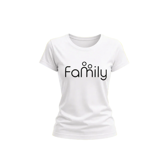 Family Graphic T-Shirt for Girls Minimal Typography - Muveszi Pakistan