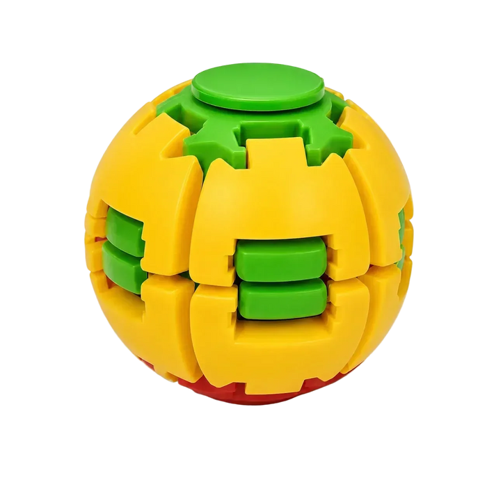 Spinning flat fidget spinner ball and stress relief toy for anxiety