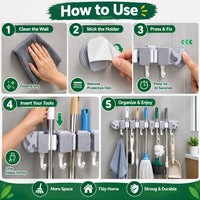 Complete retail display card presentation layout of the premium self-adhesive foldable multi-hook wall rack