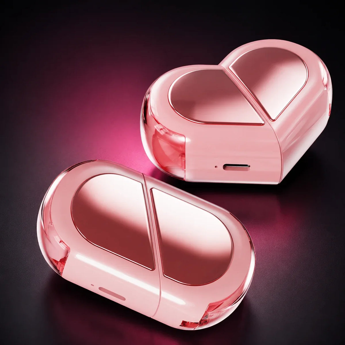 Heart Shape Wireless Bluetooth Earbuds Gift for Her - Muveszi Pakistan (image 2)