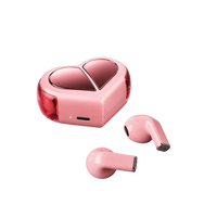 K520 rotatable love heart shaped wireless bluetooth earbuds gift for her