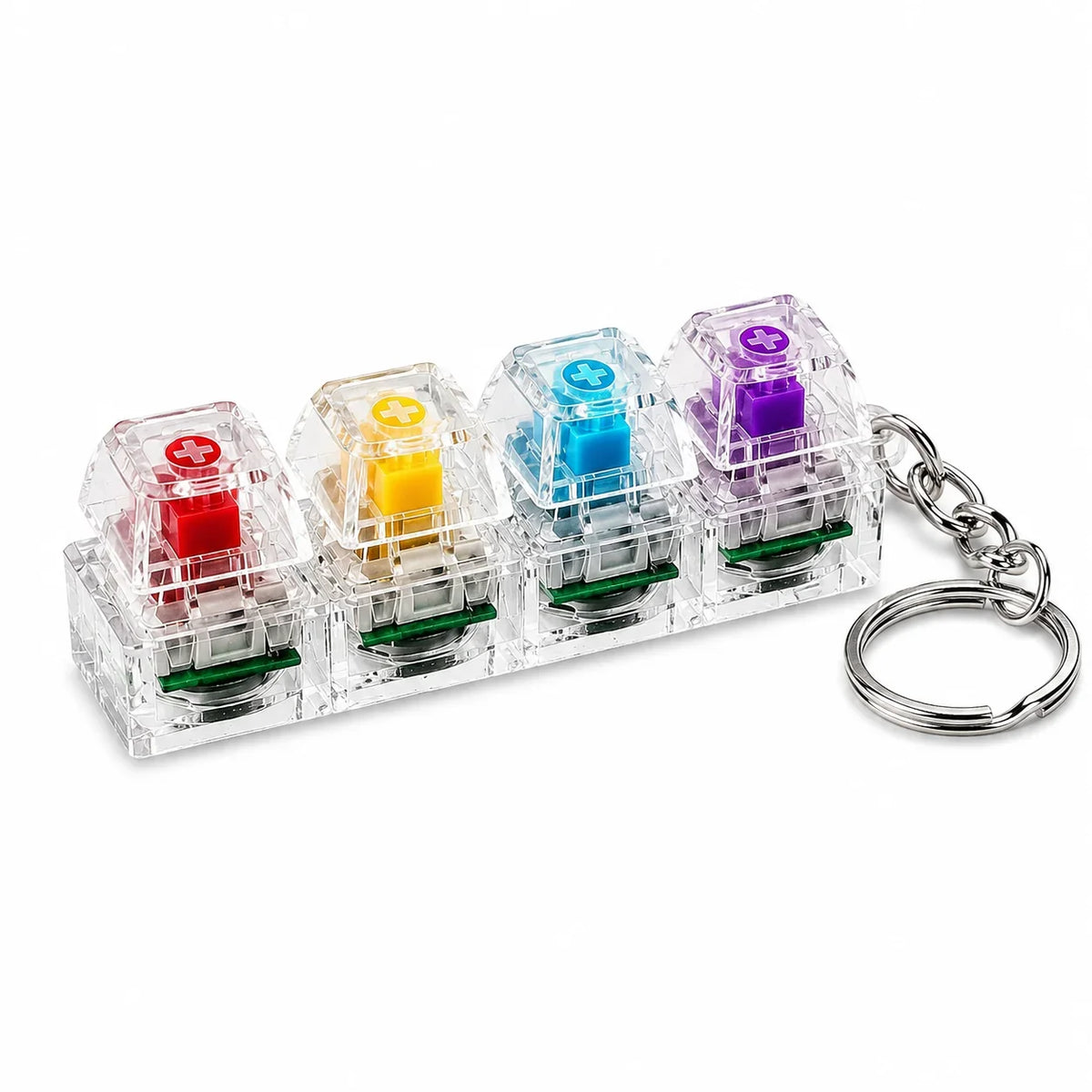 Mechanical Keyboard Switch Keychain 4 Pack LED - Muveszi Pakistan (image 1)