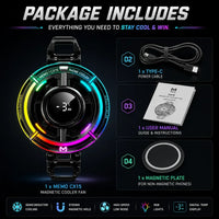 MEMO CX15 Magnetic Mobile Cooler with Digital Display - Muveszi Pakistan (image 5)