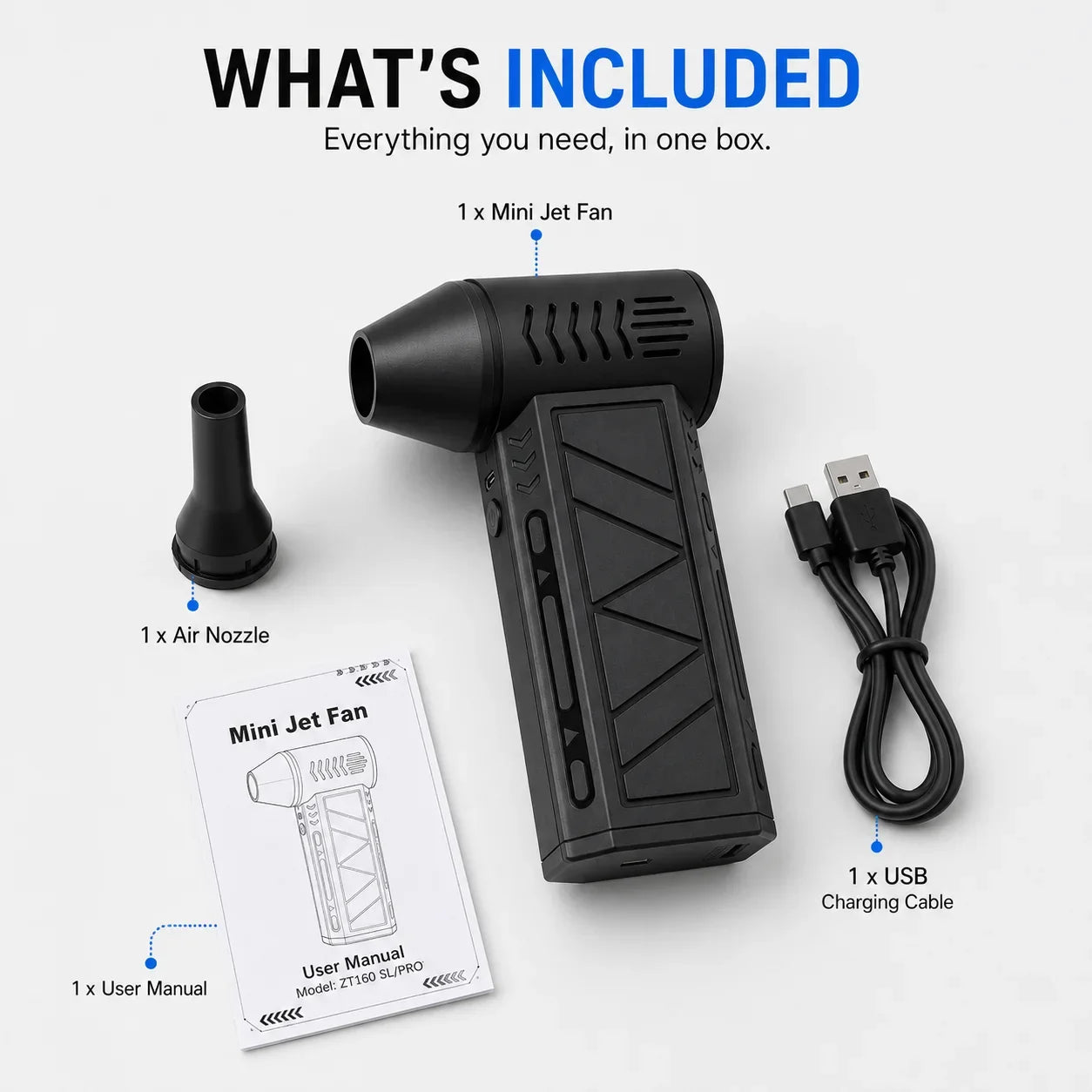 Mini Jet Turbo Fan 130000RPM Handheld Blower - Muveszi Pakistan (image 5)
