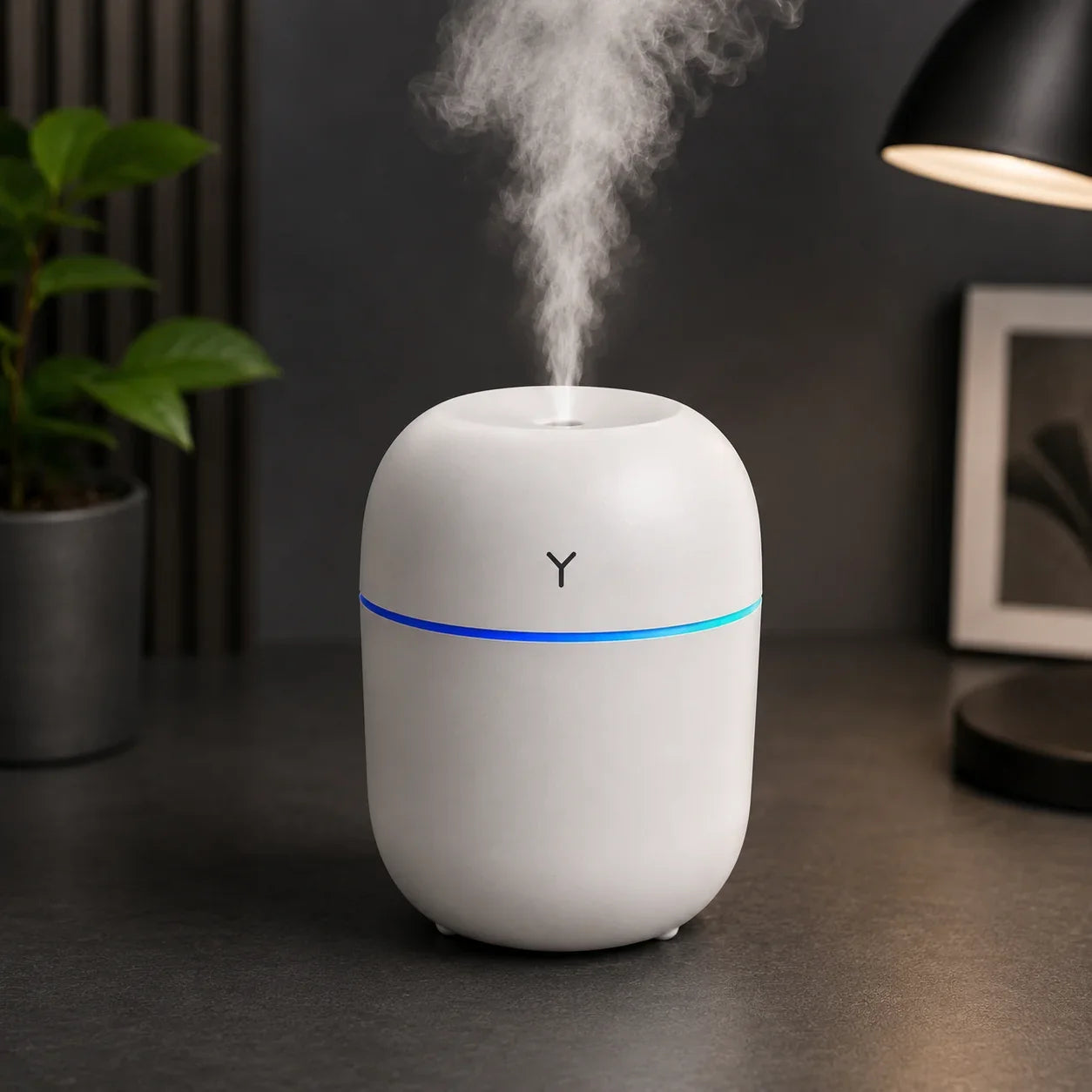Mini USB Cool Mist Humidifier 220ML with LED Light - Muveszi Pakistan (image 1)