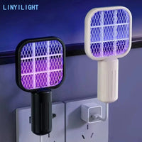 Close-up of the internal protective electric shock grid of the insect trap lamp