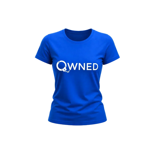 Owned typography graphic t-shirt girls oversized streetwear premium black tee single product view