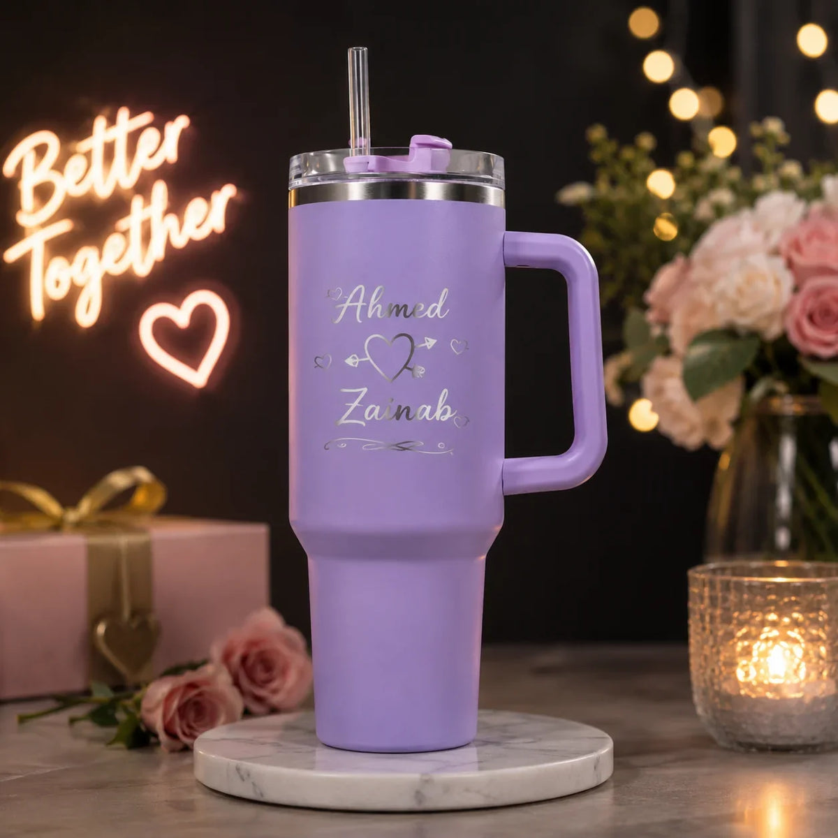 Personalized Insulated Tumbler 40oz Custom Engraved - Muveszi Pakistan (image 4)