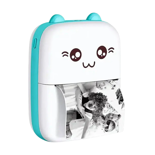 Portable mini bluetooth thermal printer pocket size with sample print roll output