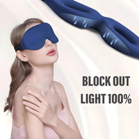 Premium portable 3D eye shade kit ideal for flight travel, shift workers, and deep meditation.