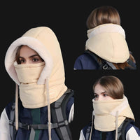Full layout showcase of the premium thermal hooded balaclava mask package available with nationwide Cash on Delivery by Muveszi.