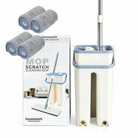 Close-up of the highly absorbent reusable microfiber cleaning pad attachment fabric texture