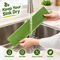 Complete retail display packaging layout of the self-adhesive silicone kitchen sink splash guard mat