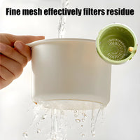 High speed water drainage performance through the smart dual layer holes keeping solid food waste filtered.