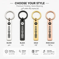 Personalized Spotify Code Keychain Custom Song Metal Keyring - Muveszi Pakistan (image 4)