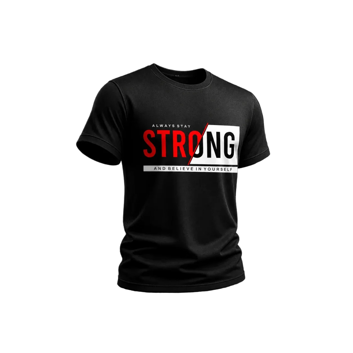 Stay Strong Motivational Graphic T-Shirt Oversized Streetwear - Muveszi Pakistan