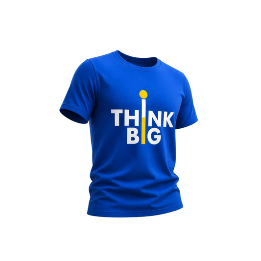 Think Big Typography Graphic T-Shirt Oversized Streetwear - Muveszi Pakistan