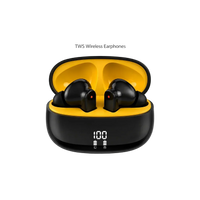TWS wireless bluetooth earbuds with smart LED battery indicator case packaging
