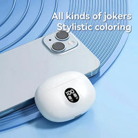 A white oval-shaped novelty item with a black circular sticker reading '33 MING' lies next to a silver smartphone on a blue patterned background. White text at the top reads 'All kinds of jokers Stylistic coloring'.
