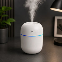 Mini USB cool mist humidifier 220ml with colorful LED night light