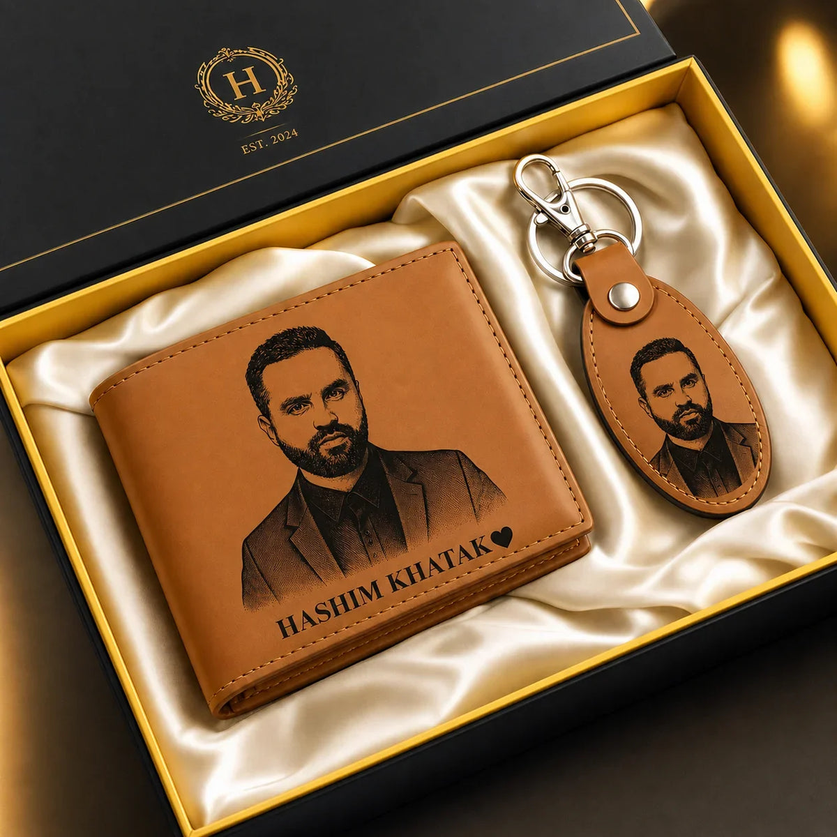 Custom name wallet gift for boyfriend husband