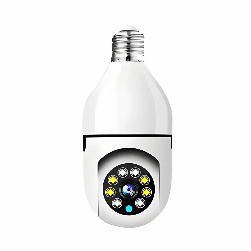 WiFi Panorama Bulb Camera 360 Degree Smart Security main front product showcase unit by Muveszi Pakistan.