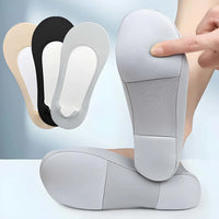 Close-up view of zoned cushioning pods at the heel and toe areas for optimal shock absorption.